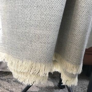 Rectangular blanket scarf neutral NWOT